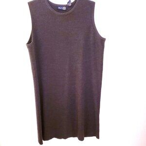 Venezia Vintage Wool Blend Ribbed Knit Midi Sweater Dress Size 18/20 EUC